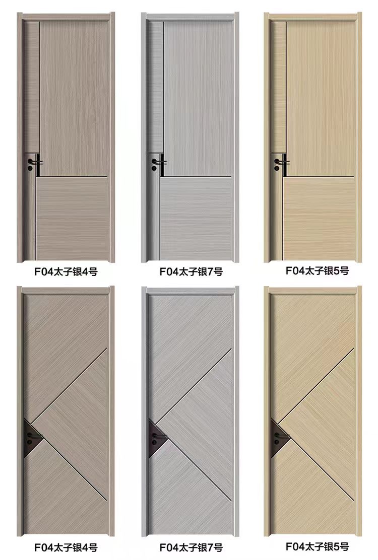 白色现货免漆门卧室门家用生态门环保室内门工程出租实木门套装门(图18)