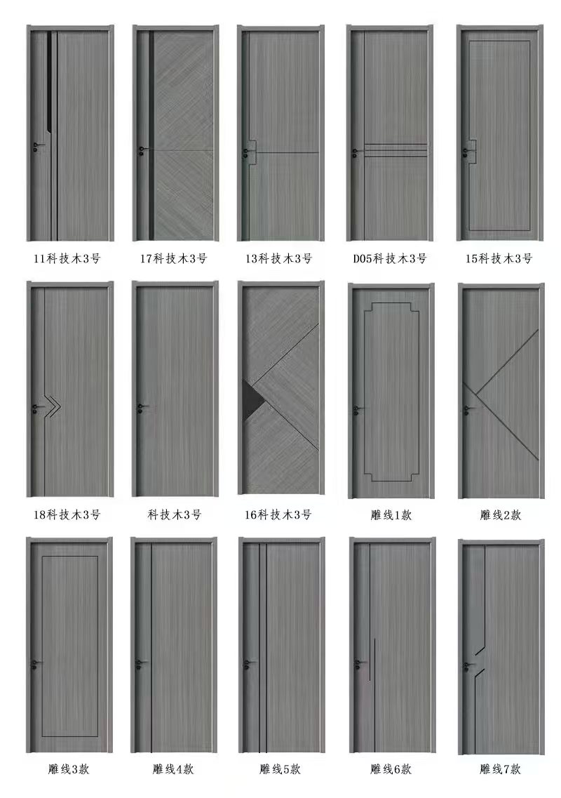 实木复合生态门烤漆门碳晶门免漆门室内门卧室门木门房间门隔音门(图11)