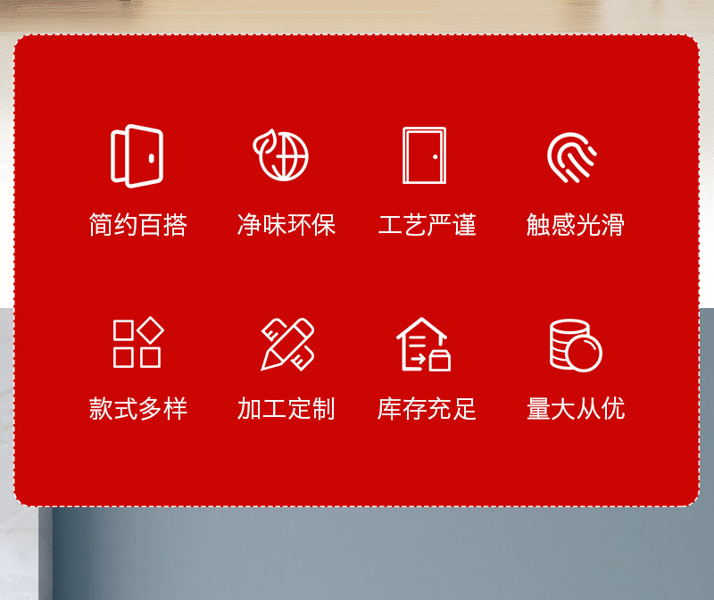 定制白色免漆碳晶室内门房门实木复合卧室门套装门生态门木门安装(图3)