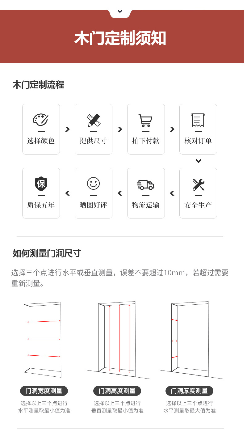 定制白色免漆碳晶室内门房门实木复合卧室门套装门生态门木门安装(图19)