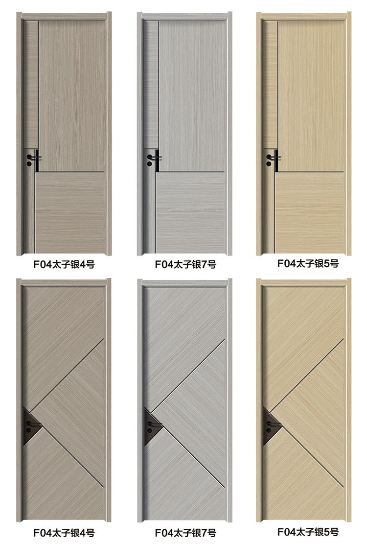 白色现货免漆门卧室门家用生态门环保室内门工程出租实木门套装门(图17)