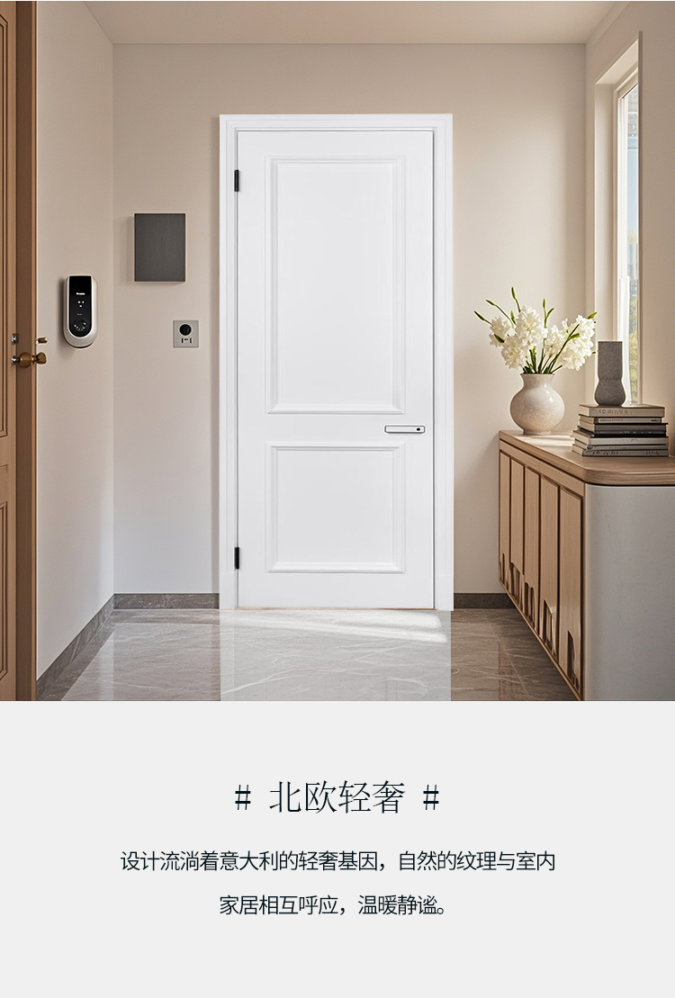 现代木门房门卧室门室内门实木门家用生态门套装门烤漆碳晶房间门(图7)