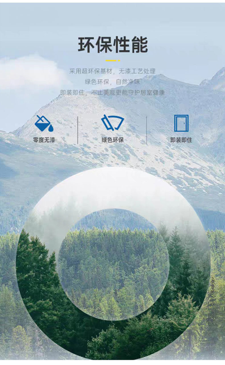 定制面漆室内门卧室静音工程门套直播间隔音出租屋实木复合房间门(图4)