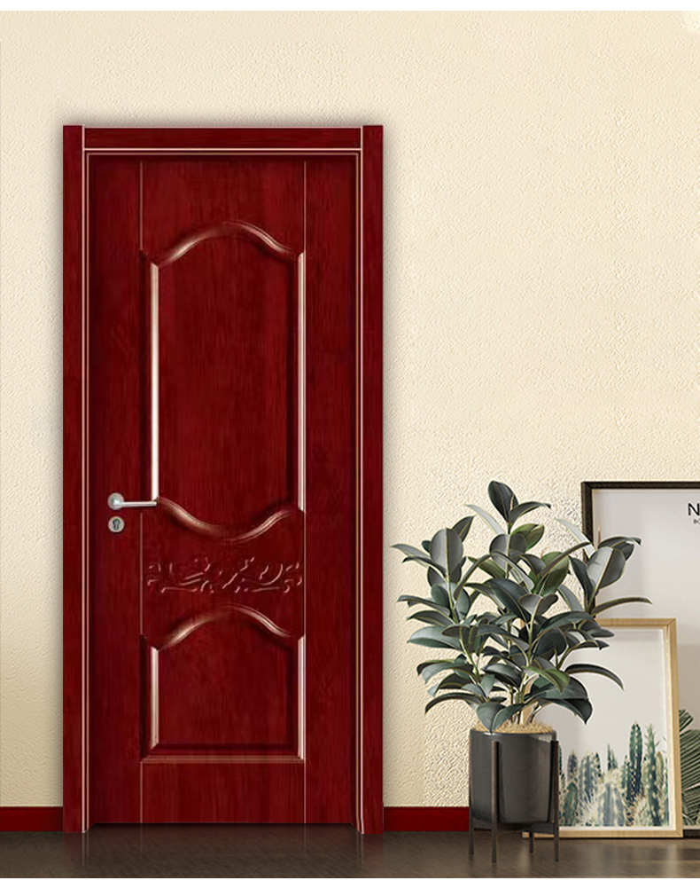 定制面漆室内门卧室静音工程门套直播间隔音出租屋实木复合房间门(图13)