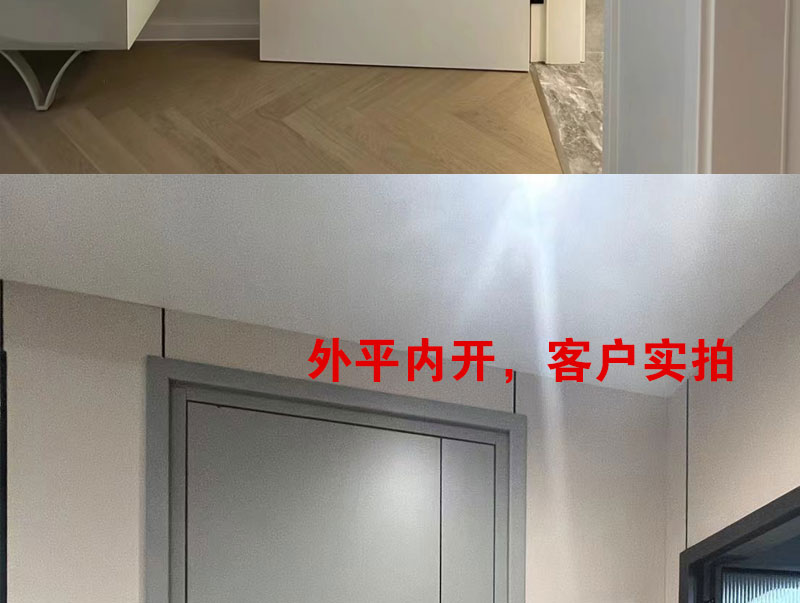 白色静音烤漆门房间门原木色实木免漆室内门套装门碳晶卧室门木门(图14)