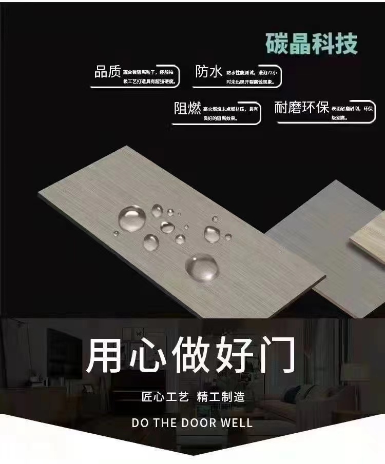 现货定制家用木门卧室门免漆门生态门工程出租门环保室内门套装门(图2)