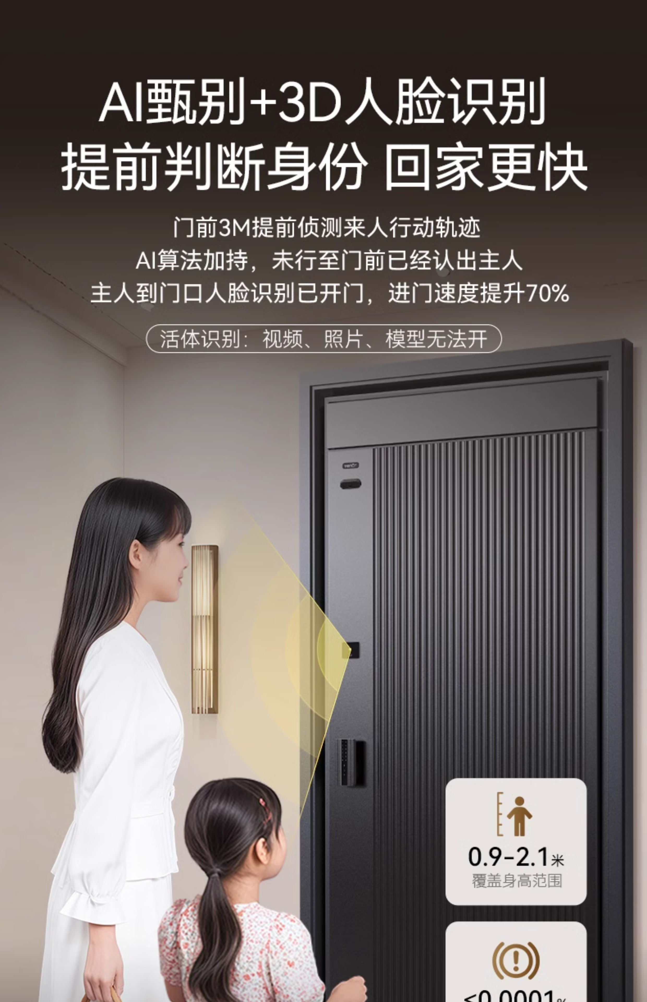 亚太天能智能门精雕铸铝入户门可视监控防盗进户门全自动家用大门(图17)