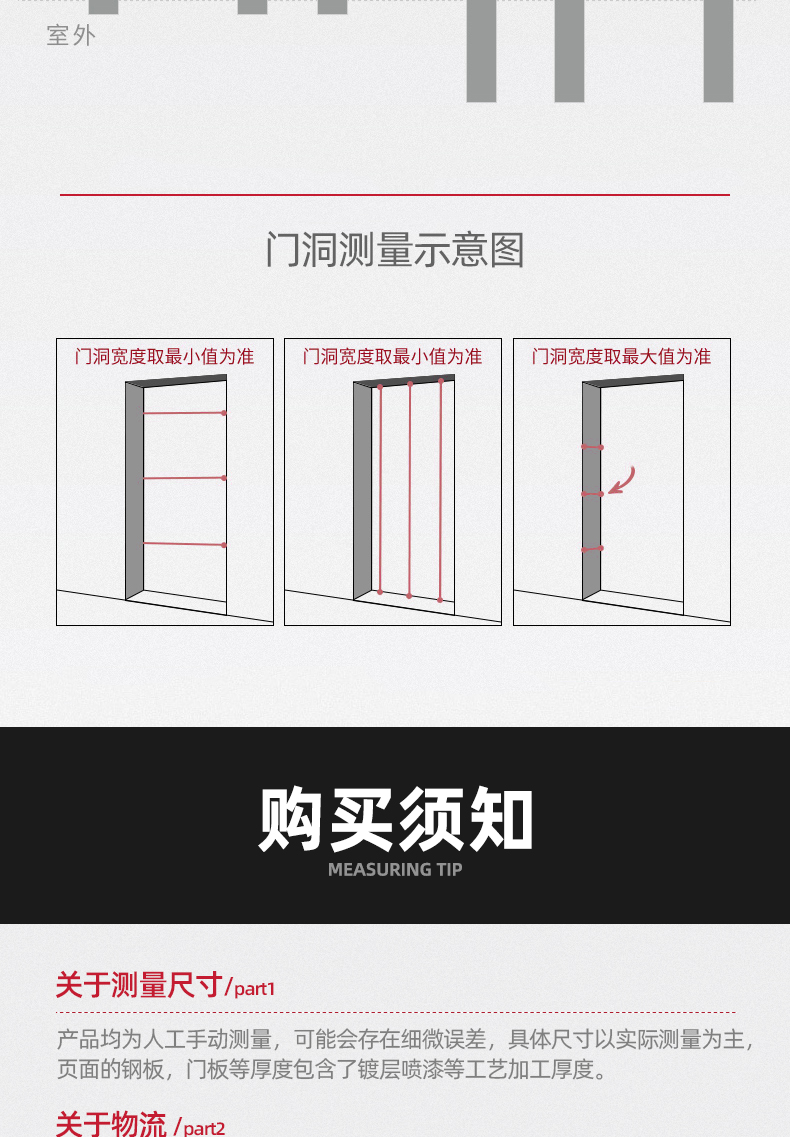 防盗门安全门入户门奶油风轻奢极简进户门一门到顶可视大屏指纹锁(图5)