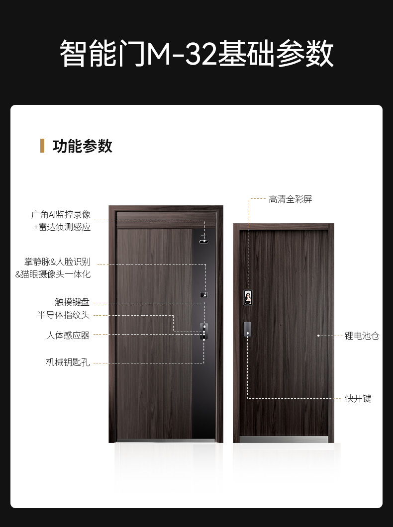 亚太天能一体化智能门入户门可视防盗监控全自动进户门家用大门(图49)