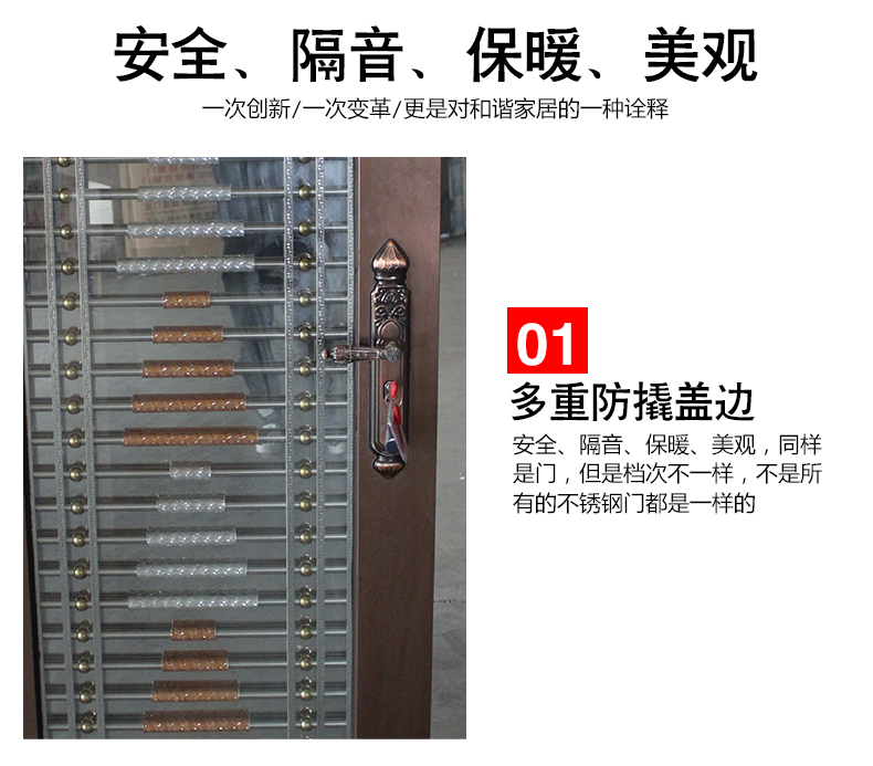 不锈钢门车库楼宇门304进户大门防盗门室内门别墅入户门庭院门(图31)