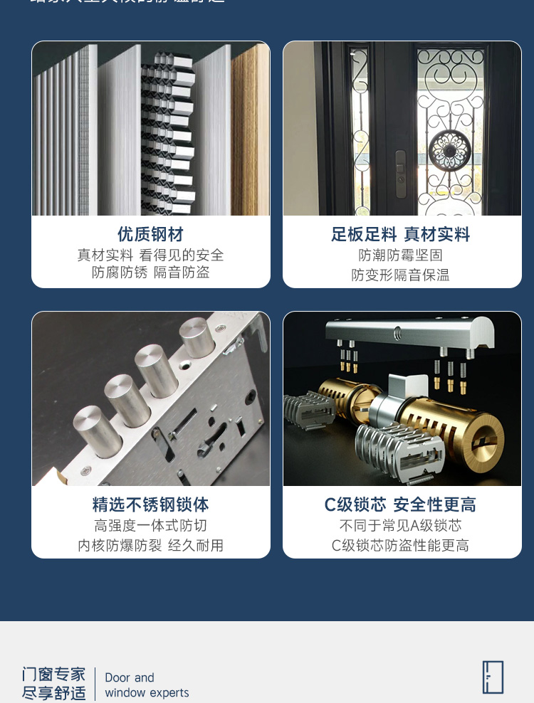 楼宇单元门钢制单元门玻璃单元门防盗门进户门可对视楼宇门对讲门(图4)