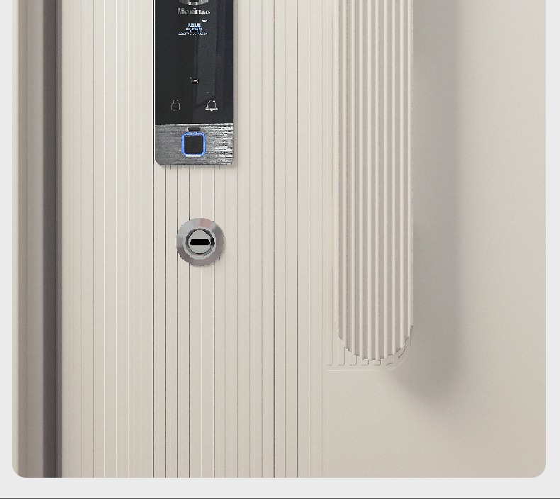 美心新款INS奶油风甲级防盗门安全门别墅大门智能门单门子母6230(图15)