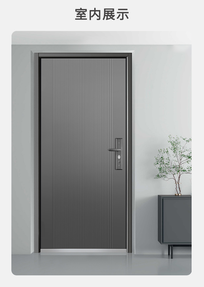 防盗门进户门家用入户门室内门大门出租房间门钢质安全工程外单门(图6)