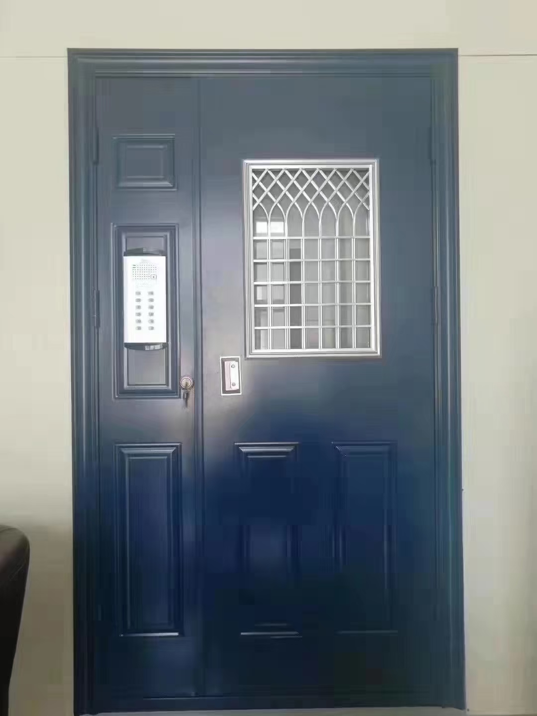 楼宇单元入户门小区防盗门单元门不锈钢防盗门拼接楼宇门(图1)