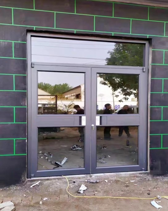 小区单元楼宇入户栅栏通风楼道电控防盗门工程不锈钢镂空玻璃门(图12)