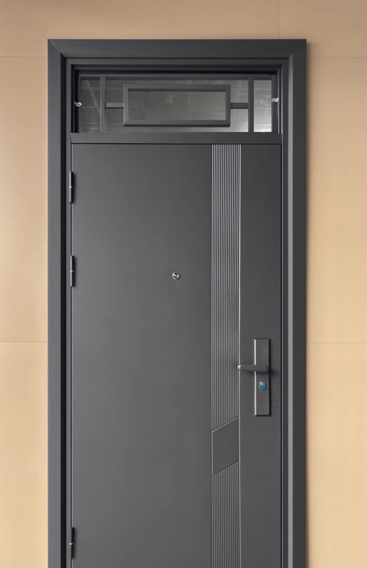 钢质门出租房门小尺寸防盗门定制工程门进户门入户门铁门单门子母(图15)