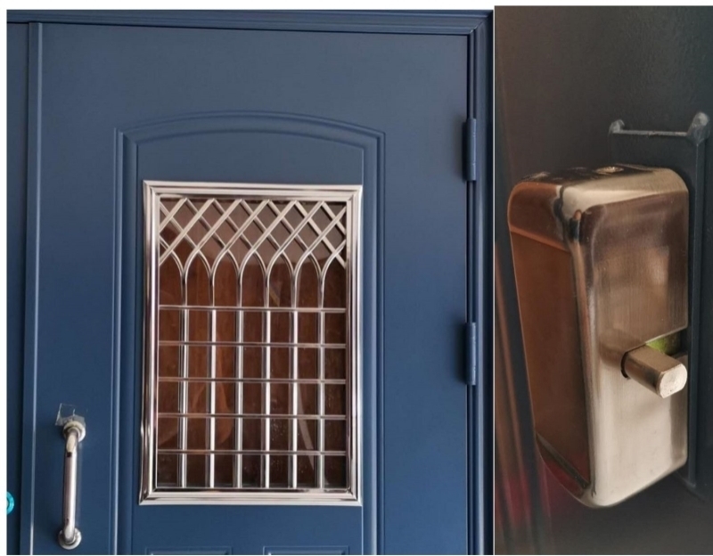 双层门智能子母门小区钢化电控电控门入户门进户办公楼宇门防盗门(图11)