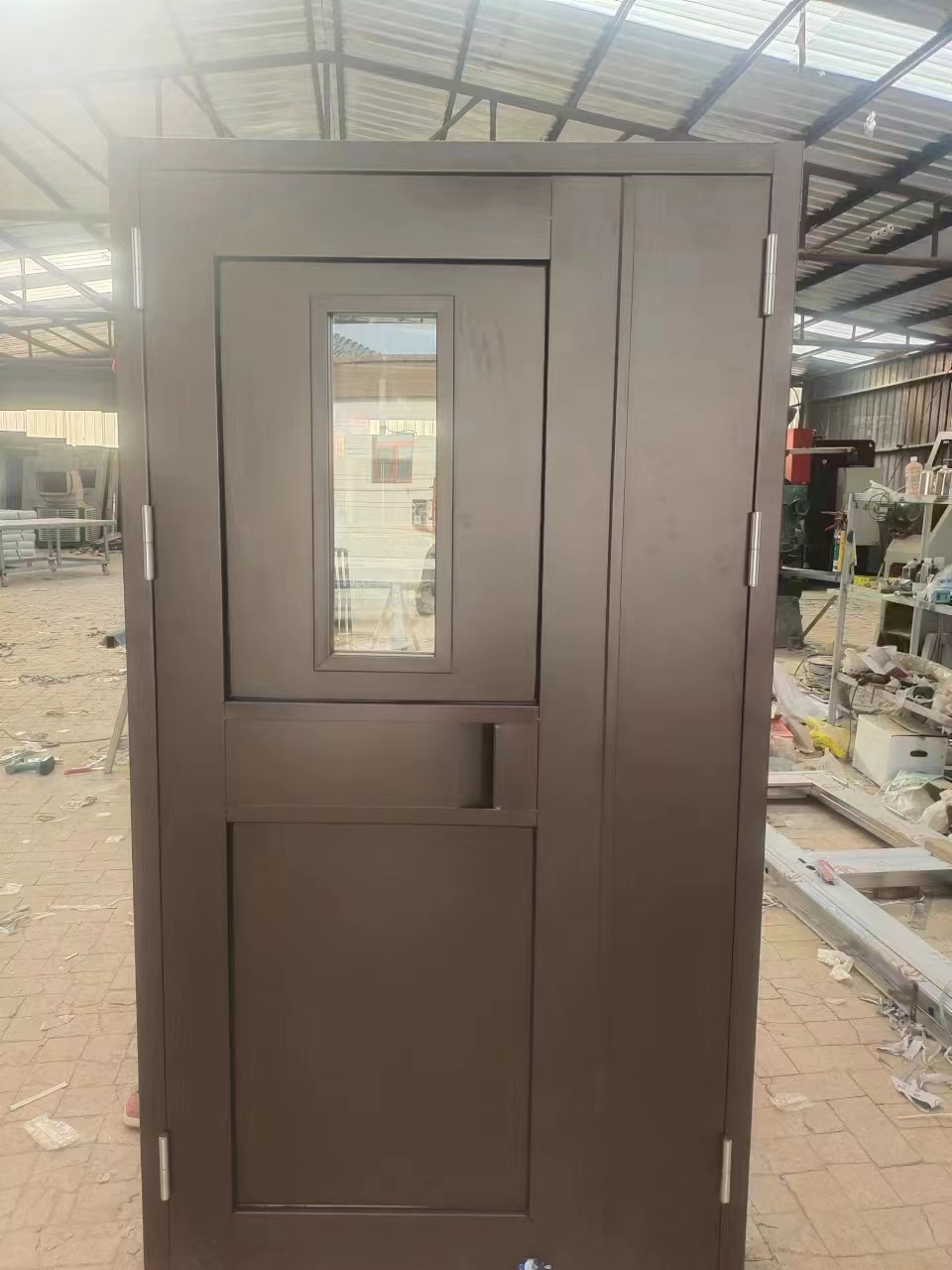 钢制拼接楼宇单元门(图1)