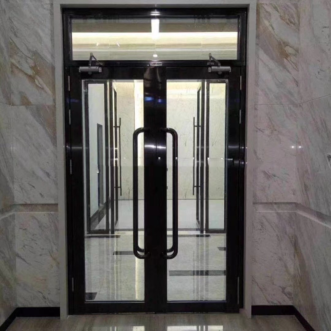 四川成都小区楼道门防盗单元入户厂家直销刷卡门禁电控玻璃楼宇门(图12)