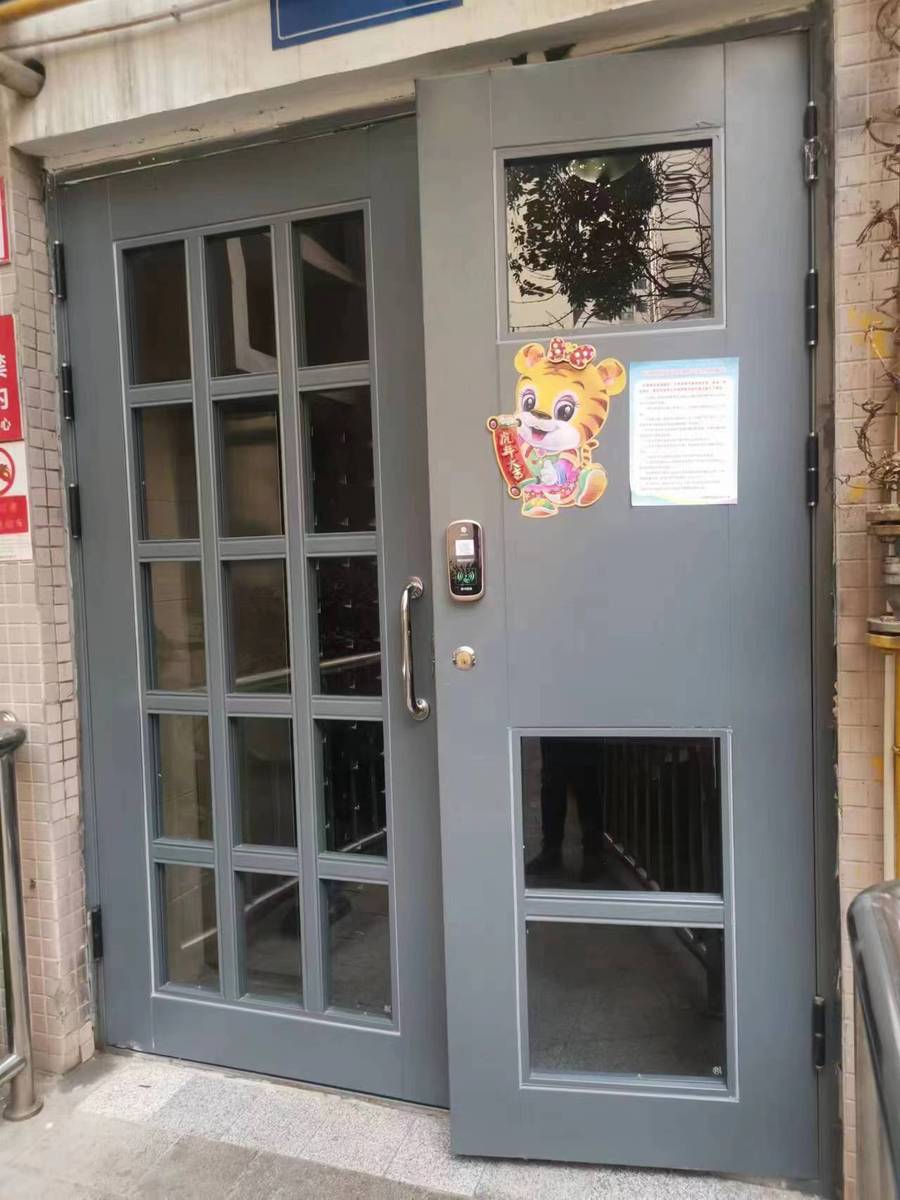 四川成都小区楼道门防盗单元入户厂家直销刷卡门禁电控玻璃楼宇门(图14)