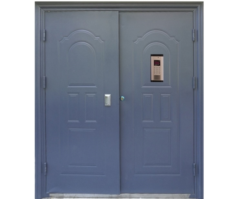 栏镂空楼宇门定制不锈钢智能办公钢化简约门通风门单元小区电控(图6)