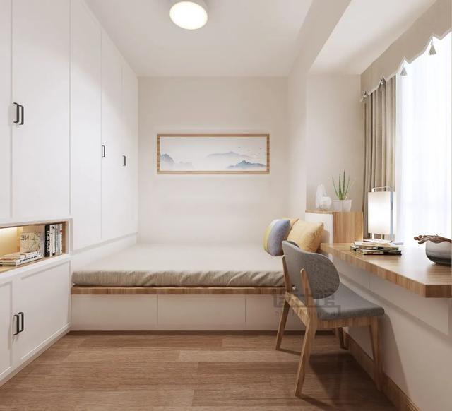 鸡肋的飘窗,利用好了也有味!献上8种方案,实用美观任你选!(图5) 飘窗做成书桌_利用飘窗做书桌_书桌飘窗利用做法图片