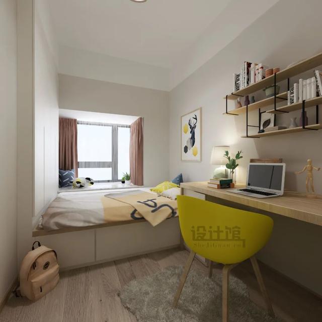 鸡肋的飘窗,利用好了也有味!献上8种方案,实用美观任你选!(图10) 飘窗做成书桌_利用飘窗做书桌_书桌飘窗利用做法图片