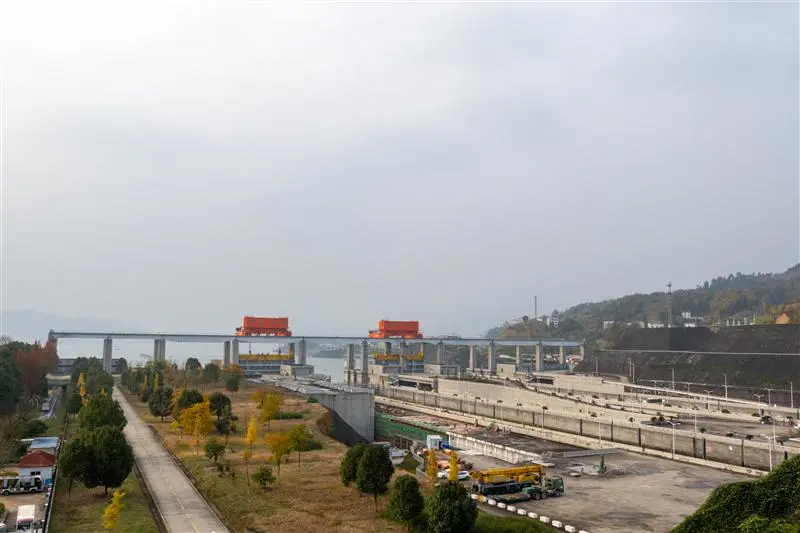 中国 湖北 宜昌 三峡大坝 五级船闸