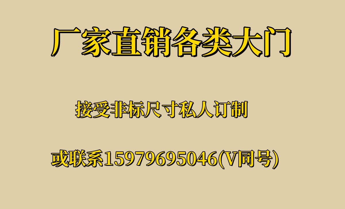 别墅大门模压非标大门自建房对开豪华大气进户门永康源头厂家(图1)