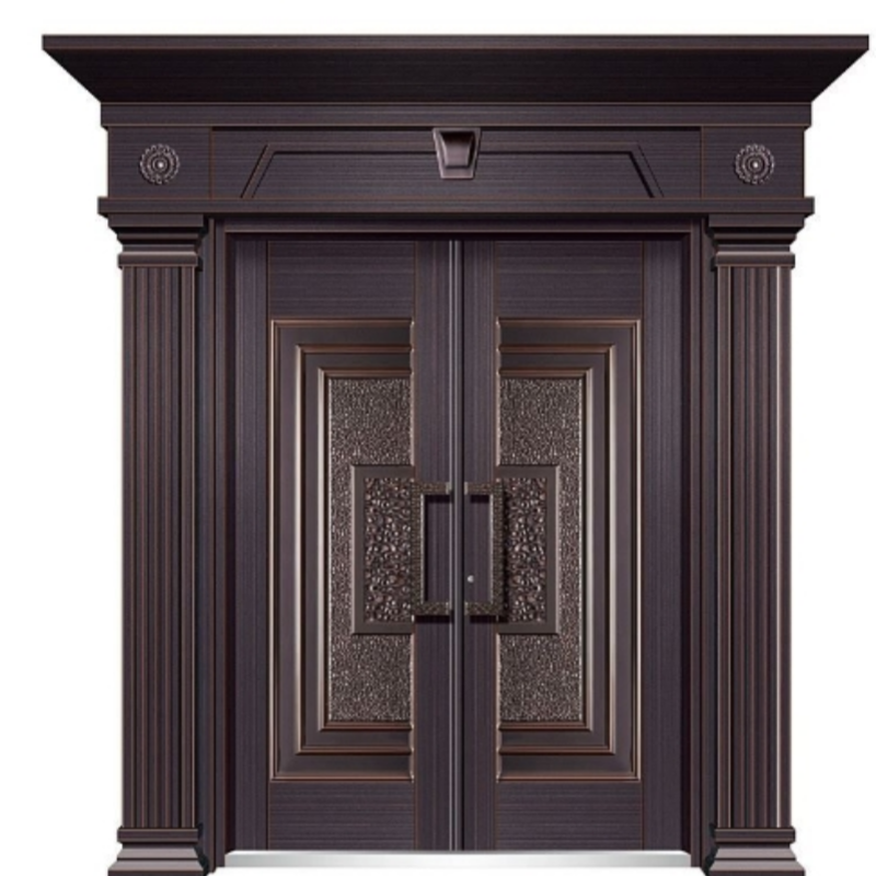 别墅大门模压非标大门自建房对开豪华大气进户门永康源头厂家(图3)