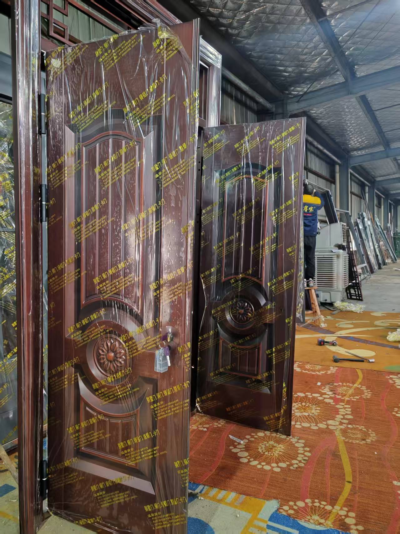 别墅大门模压非标大门自建房对开豪华大气进户门永康源头厂家(图13)