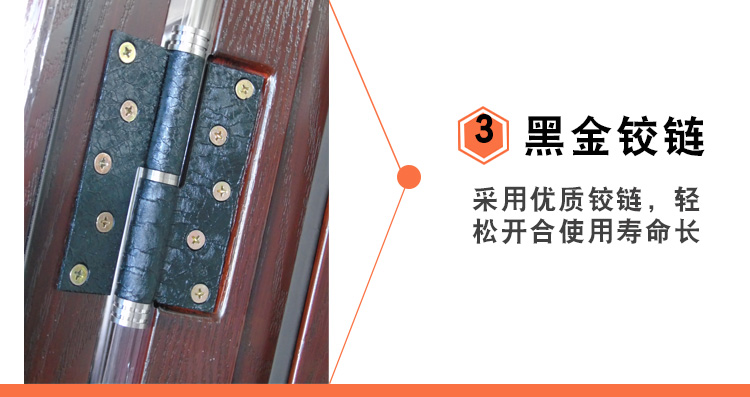 飞群锌铁合金别墅非标门仿真铜门防盗门仿铜进户门大门甲级门定制(图8)