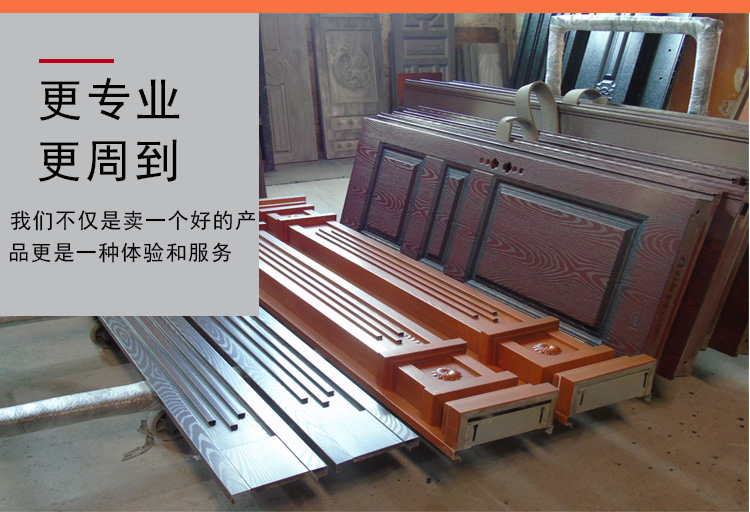 飞群锌铁合金别墅非标门仿真铜门防盗门仿铜进户门大门甲级门定制(图13)