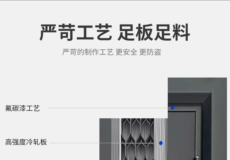防盗门子母门入户门家用带玻璃气窗室外农村自建房双开大门进户门(图11)
