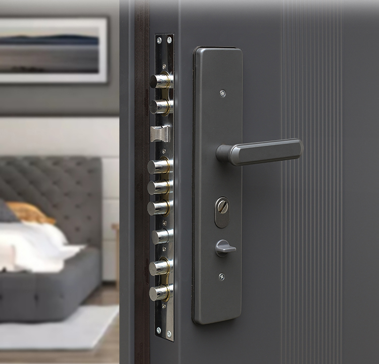 防盗门子母门入户门家用带玻璃气窗室外农村自建房双开大门进户门(图20)