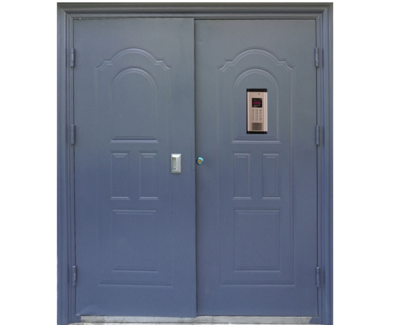 子母门非标大门单元户外对开门定制厂家直销楼宇门通道门单元门(图10)