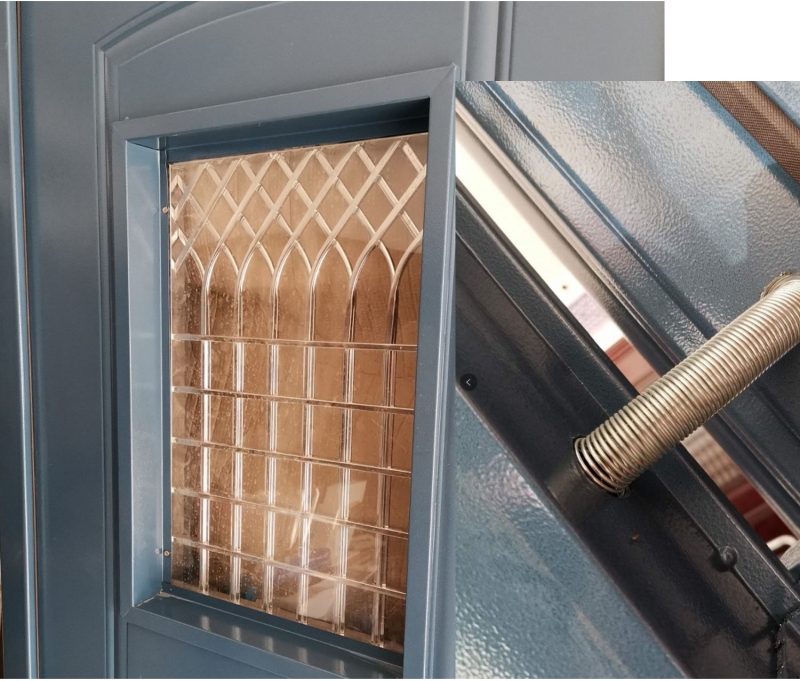 子母门非标大门单元户外对开门定制厂家直销楼宇门通道门单元门(图16)