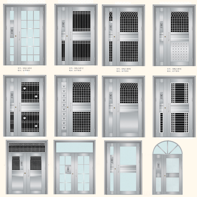 厂家直销楼宇门门非标大门楼宇门小区门子母门对开门户外定制(图3)