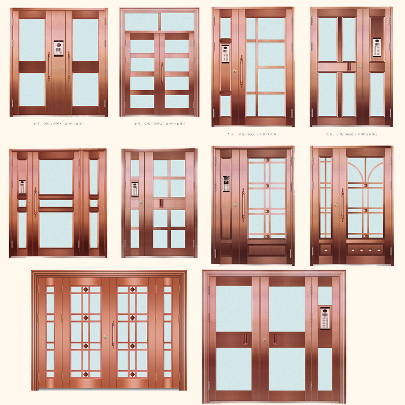 厂家直销楼宇门门非标大门楼宇门小区门子母门对开门户外定制(图5)