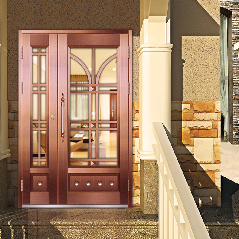 厂家直销楼宇门门非标大门楼宇门小区门子母门对开门户外定制(图4)