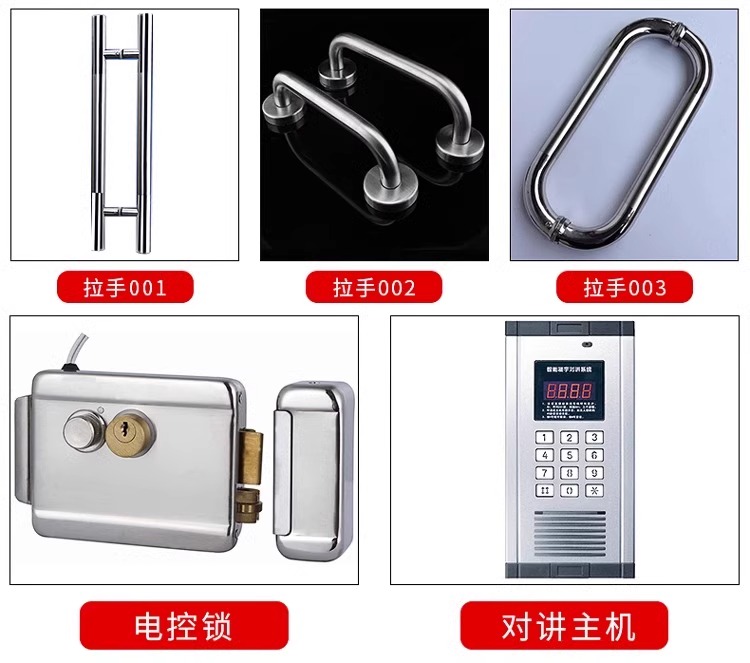 厂家直销楼宇门门非标大门楼宇门小区门子母门对开门户外定制(图9)