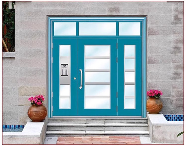 厂家直销楼宇门门非标大门楼宇门小区门子母门对开门户外定制(图13)