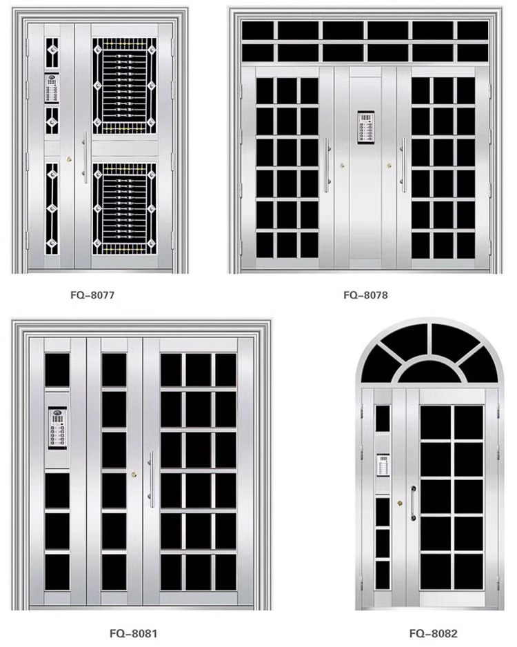 厂家直销楼宇门门非标大门楼宇门小区门子母门对开门户外定制(图23)