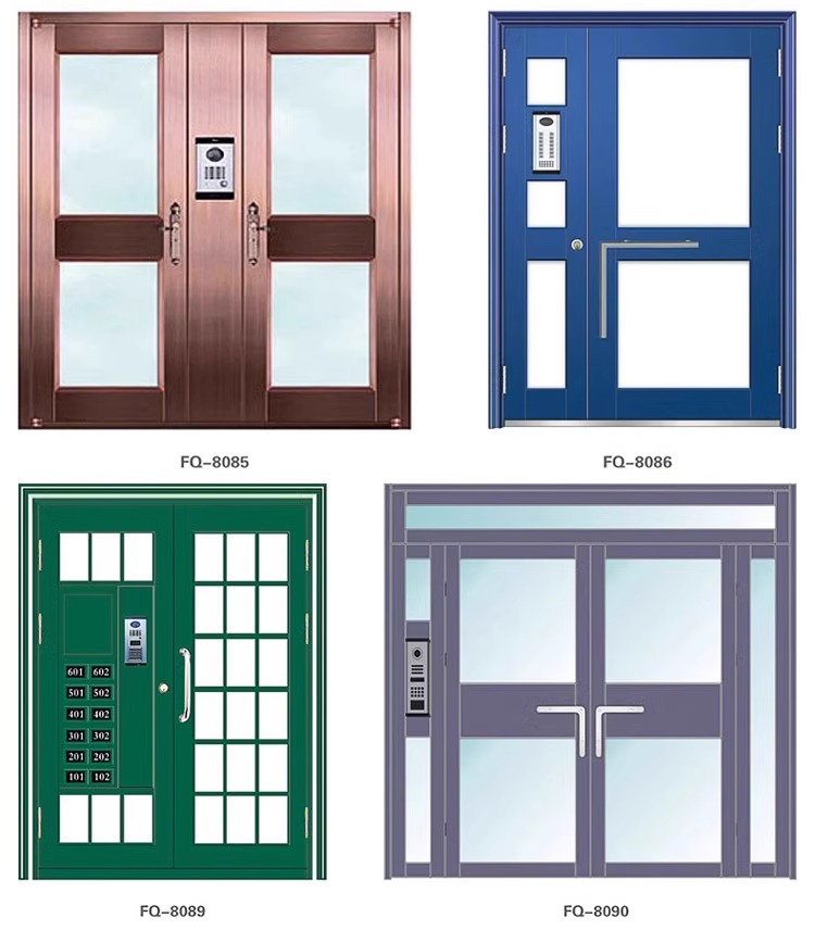 厂家直销楼宇门门非标大门楼宇门小区门子母门对开门户外定制(图25)