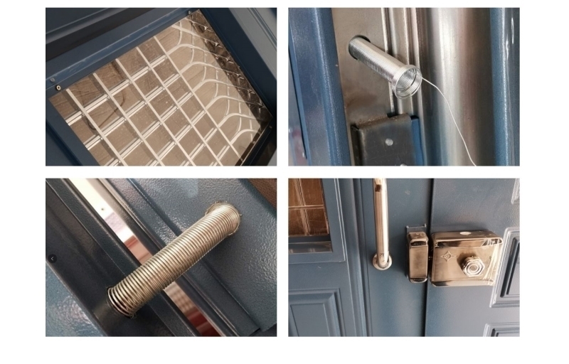 入户门钢制单元门防盗门不锈钢门禁门通风电控庭院通道楼宇门门楼(图13)