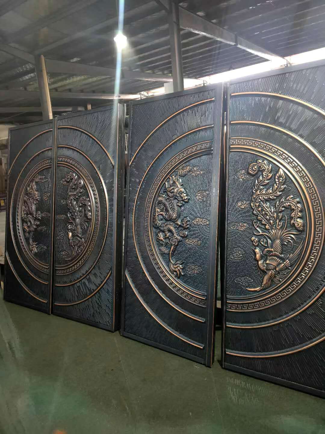 子母防盗门非标门甲级防盗门农村别墅大门进户子母门带亮窗入户门(图5)