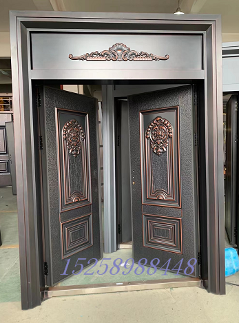 子母防盗门非标门甲级防盗门农村别墅大门进户子母门带亮窗入户门(图17)