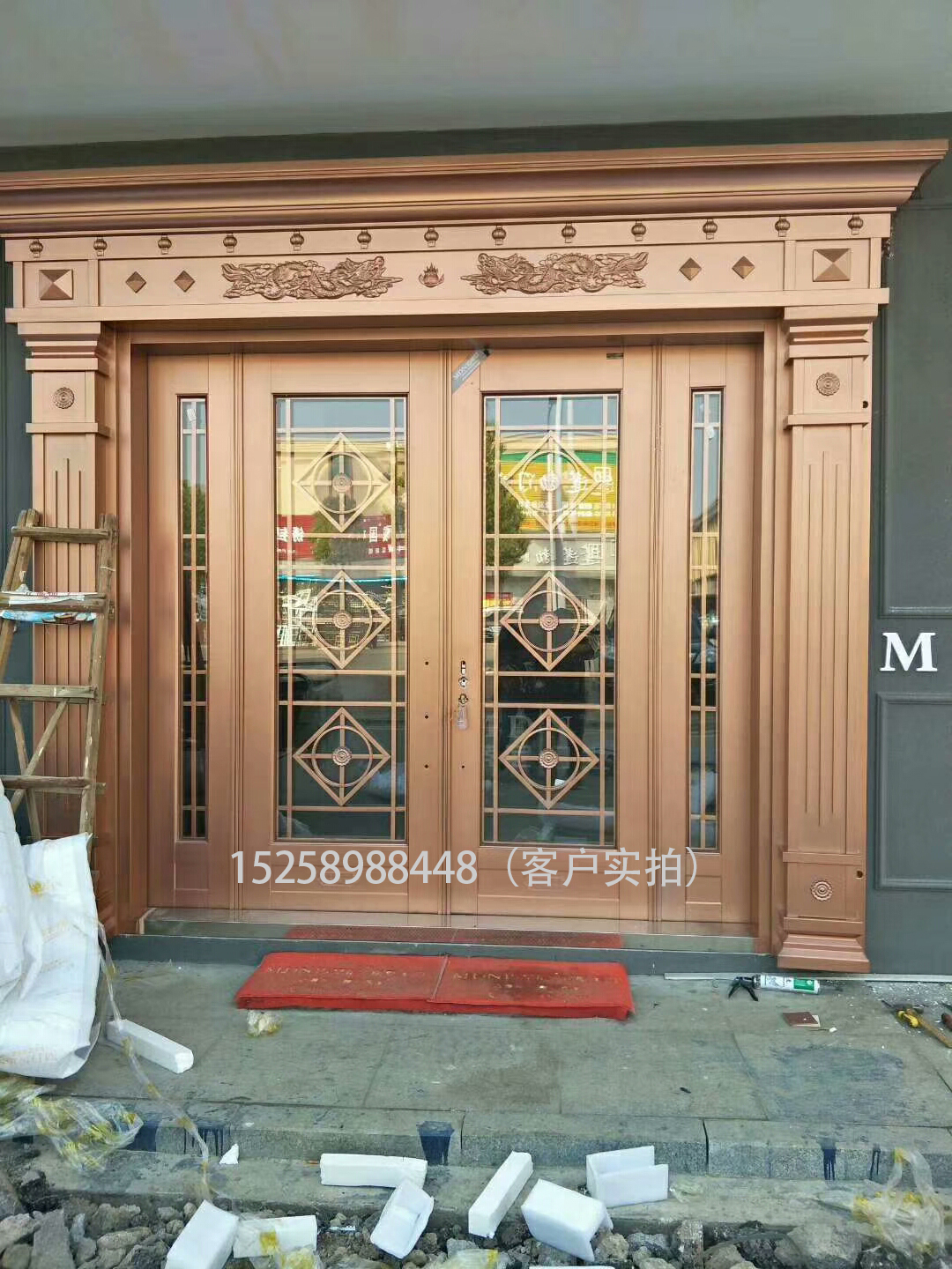 子母防盗门非标门甲级防盗门农村别墅大门进户子母门带亮窗入户门(图25)