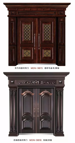 子母防盗门非标门甲级防盗门农村别墅大门进户子母门带亮窗入户门(图33)