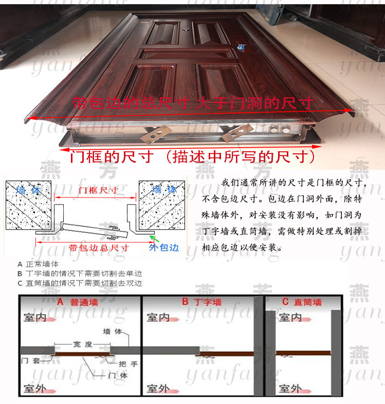 防盗门单元门楼宇门楼寓门定做非标尺寸楼道大门仓库门省内可安装(图6)